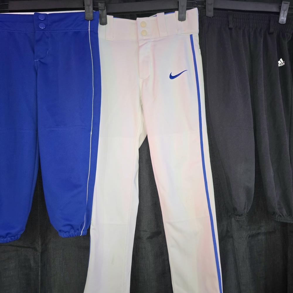 Nike Kids White and Blue Track Pants